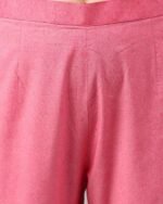 Women Cotton Stripes Straight Kurta Set - Image 6